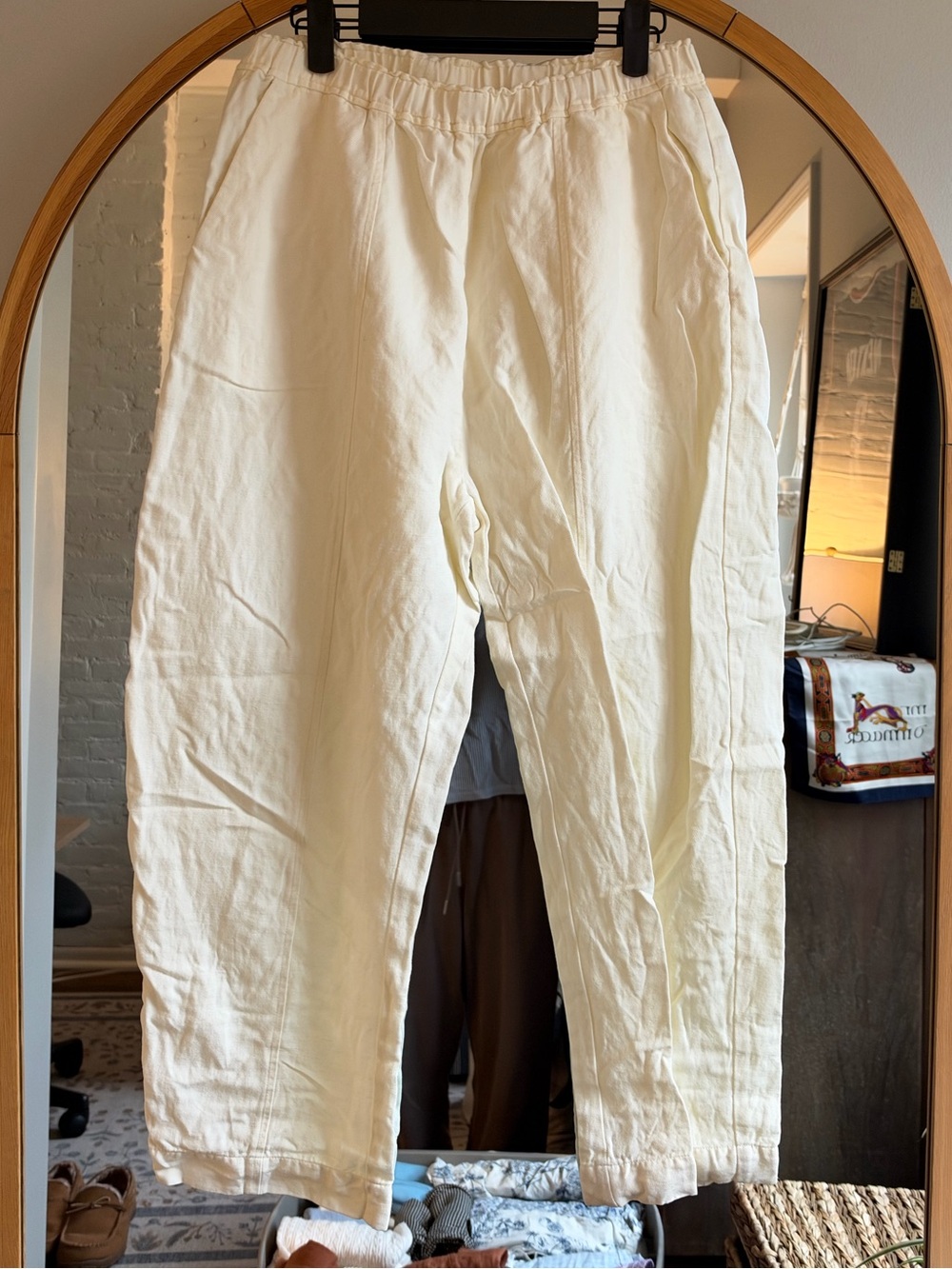 Apiece Apart Sauna Pant in Cream